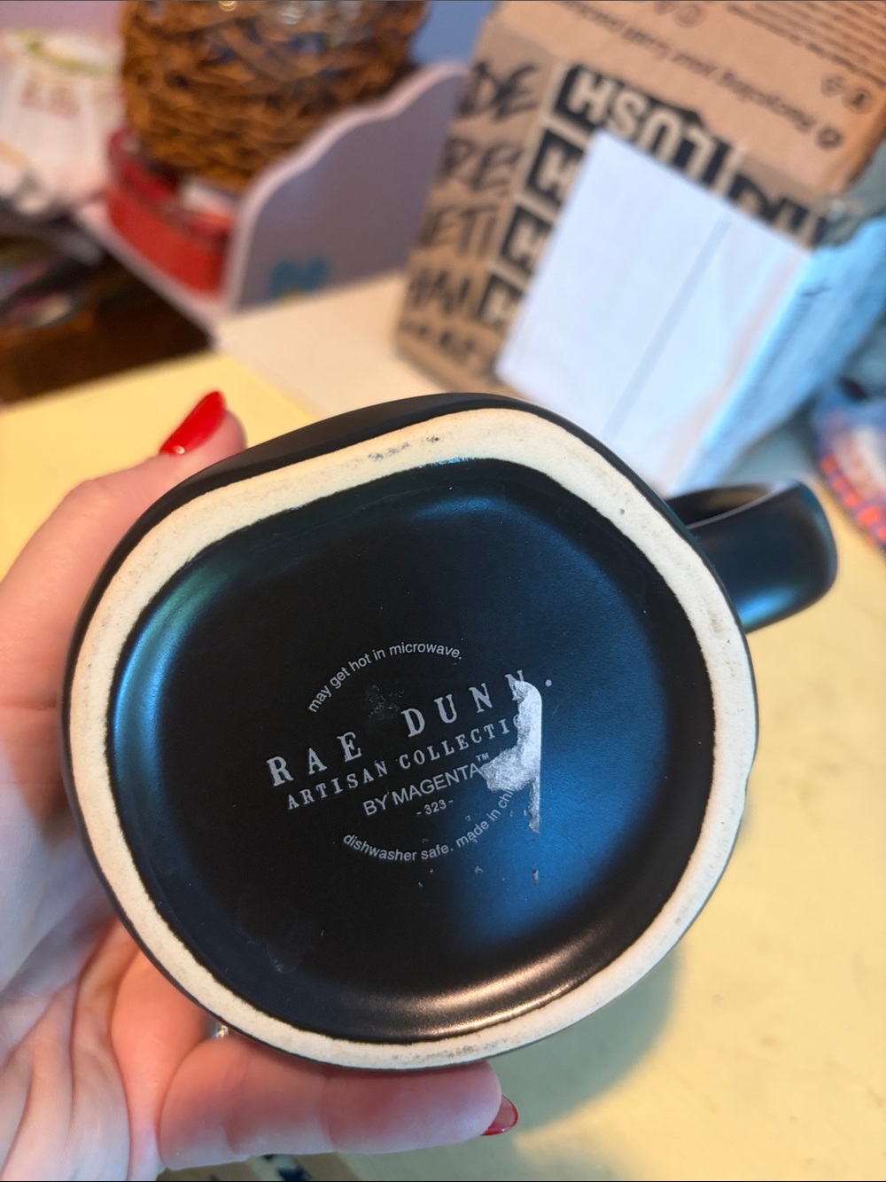 Rae Dunn Black 'MAGICAL' Ceramic Coffee Mug - Picture 2 of 3